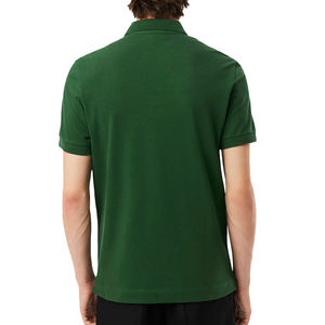 เสื้อโปโลผู้ชายทรงปกติ ผ้าถักยืดหยุ่น ระบายอากาศได้ดี ผ้าปิเก้  โลโก้ด้านหน้า  กระดุมซ่อน  แขนสั้น สไตล์ลำลอง - Product Image 2