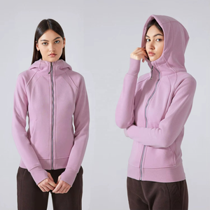 Sudaderas Deportivas de Forro Polar para Mujer, Lisas, Antiarrugas, Antipilling, para Correr en Invierno - Product Image 3