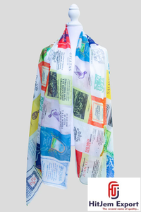 Fabricante de Bufandas Largas Personalizadas de Primera Calidad, Chal de Moda con Sensación de Seda, Envoltura para la Cabeza, Marca Privada OEM ODM, Fábrica Textil en India - Product Image 4