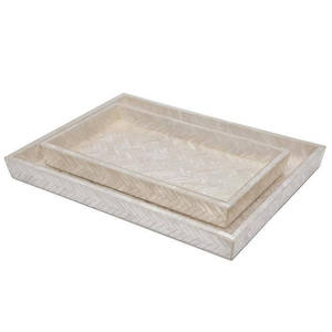 Luxury Herringbone Mother of Pearl Bathroom Accessories <b>Set</b> White MOP Bathroom <b>Sets</b> Elegant <b>Soap</b> Dispenser Premium Home Decor - Product Image 4