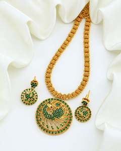 Boucles d'oreilles de mariage de luxe pour femme, motif paon, serties de diamants américains, géométriques, en laiton plaqué or antique, bijoux de déclaration - Product Image 4