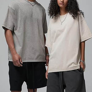 Camisetas Oversize para Hombre, Estilo Acid Washed, Unisex, Corte Holgado, Manga Corta, Casual, Streetwear, Básicas, Cómodas, Vintage - Product Image 4