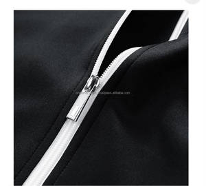 Custom Men's Sports Tracksuit Full <b>Zip</b> <b>Hooded</b> Jacket Printed Jogger Pants Set 100% Cotton Training Running Gym Fitness Casual - Product Image 3