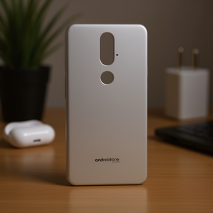 Cover Posteriore in Alluminio Argento per Nokia 7.1 2018, Design Android One - Product Image 3