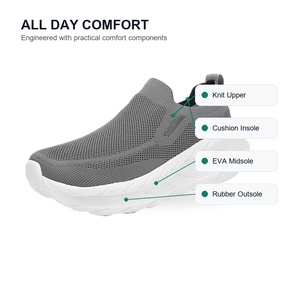 Nouvelles Chaussures de Marche Orthopédiques 2026 pour Seniors à Bout Large, Tricot Extensible Extra Large, Antidérapantes et Respirantes, Baskets OEM ODM - Product Image 4