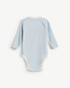 Body de Manga Larga con Botones a Presión para Bebé Recién Nacido, en Tejido Rib de Lyocell y Spandex, ODM Vietnam - Product Image 2