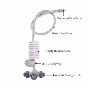 White Plastic 4 Way Fogger <b>Sprinkler</b> Adapter Hose Connector Accessories For Agriculture Farm Greenhouse Lawn Home Garden System - Product Image 1