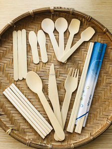 Colección de palillos y cubiertos de madera desechables al mejor precio Suministros de cocina GMEX Muestras gratis Llamar al + 84-819753326 - Product Image 6