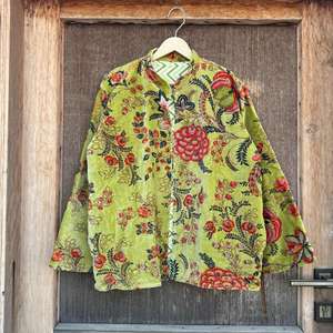 เสื้อคลุมกิโมโนพิมพ์ลายดอกกำมะหยี่ สไตล์โบโฮญี่ปุ่น - Product Image 4