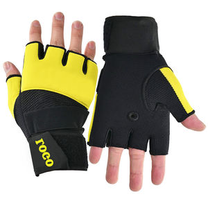 Guantes Deportivos Unisex Antideslizantes e Impermeables de Piel Sintética PU, Medios Dedos, para Levantamiento de Pesas, Entrenamiento, Fitness, Culturismo - Product Image 1