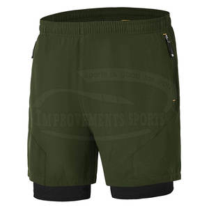 Short de fitness en coton mi-élastique Offre Spéciale pour hommes élégant motif en relief de couleur unie Design décontracté durable facile à porter meilleur - Product Image 1