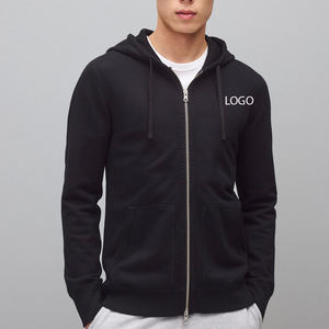 Sudadera clásica con capucha y cremallera de forro polar para hombre, diseñada para uso versátil con mangas largas, diseño de alta calidad con logotipo. - Product Image 1