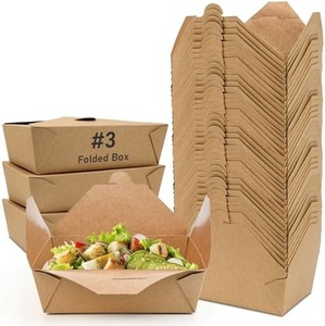 New Stylish 70oz Biodegradable Kraft Takeout <b>Containers</b> for Salad Noodles and Fast Food Service <b>Soup</b> Rice Curry and Pasta Pack - Product Image 5