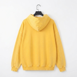 Sudadera con Capucha Personalizada Estilo Vintage, Lavado Ácido, Felpa Gruesa, Efecto Desgastado, Estilo Urbano - Product Image 3