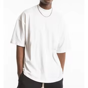 Camiseta de Hombre 100% Algodón, 240 g/m², Talla Grande, Calidad de Lujo, Corte Holgado, Hombros Caídos, Diseño Personalizado, Cuello Redondo, Transpirable - Product Image 5