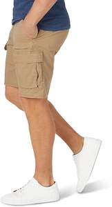 กางเกงขาสั้นคาร์โก้ผู้ชายสำหรับฤดูร้อน ความยาวระดับเข่า สไตล์ลำลอง ชุดทำงานลำลอง กางเกงขาสั้นผ้าแคนวาส - Product Image 3