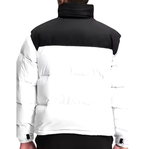 Chaqueta Acolchada Gruesa de Invierno con Cuello Alto y Parches, 100% Nailon - Product Image 3