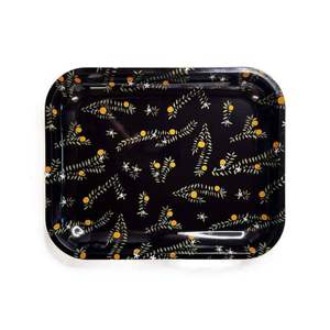 Bandeja de Servir Rústica con Diseño de Raíces Vegetales - Bandeja de Metal Galvanizado Resistente para Mesa de Centro y Aperitivos de Fiesta - Product Image 5