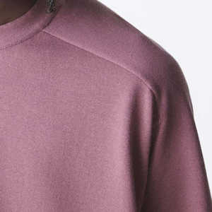 T-shirt en coton surdimensionné pour homme, col montant, coupe ample, style streetwear décontracté, t-shirt tendance pour homme - Product Image 5