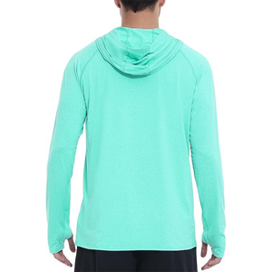 Haut de pêche personnalisé pour homme 2026 UPF50 à séchage rapide, à capuche, manches longues, respirant, couleur unie, pour automne-hiver - Product Image 6