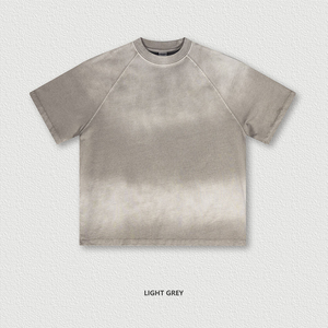 เสื้อยืดผู้ชายไซส์ใหญ่ ผ้าฝ้าย 100% ปรับแต่งได้ ทรงโอเวอร์ไซส์ ไหล่ตก ทรงบ็อกซี่ หนานุ่ม ใส่สบายสำหรับฤดูร้อน สไตล์ลำลอง แบบเรียบ - Product Image 4