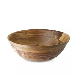 Tazón para Servir de Madera 100% Natural, Moderno, de Lujo, Hecho a Mano, Duradero, Ligero y Ecológico, para el Hogar, Regalos, Servir Alimentos, Venta al por Mayor - Product Image 3