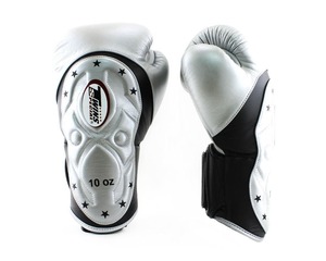 Twins Muay Thai Hook & Loop Handmade Genuine Cowhide Leather Boxing <b>Gloves</b> with Hand Grips Breathable Moisture Wicking - Product Image 5