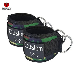 Correas de Tobillo para Gimnasio y Fitness con Anillo en D, Diseño Personalizado con Logotipo, para Protección en Entrenamientos de Piernas - Product Image 5