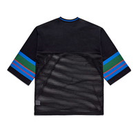 Maillot de football américain en mesh pour homme, coupe ample, respirant, pour entraînement, personnalisable avec nom d'équipe, impression par transfert thermique, OEM