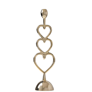 Nordic Style Zen Metal Taper Holder Silver Plated Bubbles Design Candle Stand Elegant Contemporary <b>Tabletop</b> Centerpiece - Product Image 5