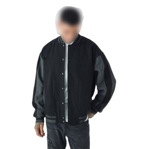 Blouson universitaire léger pour homme, personnalisable, en toile de coton molletonné, design vintage, réversible, pour le printemps - Product Image 1