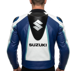 เสื้อแจ็คเก็ตหนังสำหรับขี่มอเตอร์ไซค์ Zuzuzki รุ่น Unisex ทนทานและสวมใส่สบาย ตัดเย็บตามสั่ง มาตรฐาน CE - Product Image 2