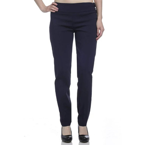 Pantalon mi-long en toile uni pour femme, léger, respirant, de qualité supérieure, tendance, personnalisable, coupe ajustée, vente en gros - Product Image 3