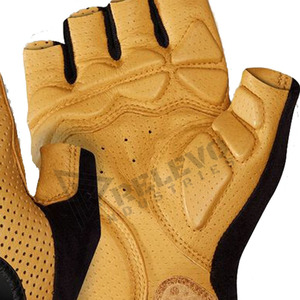 ถุงมือขี่มอเตอร์ไซค์แบบไร้นิ้ว หนัง PU สีดำ ระบายอากาศได้ดี เหมาะสำหรับกิจกรรมกลางแจ้ง ฟิตเนส ขับรถ พร้อมป้องกันการกระแทก - Product Image 6