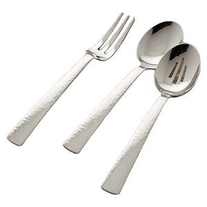 Ensemble d'ustensiles de service en acier inoxydable, de haute qualité, de Style occidental Royal, en laiton et herbe - Product Image 1