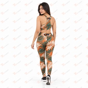 Conjunto Deportivo de Yoga Sublimado Personalizado para Mujer, Sujetador Deportivo, Leggings, Ropa Deportiva para Gimnasio, Correr, Entrenamiento, Ropa Deportiva Activa - Product Image 6