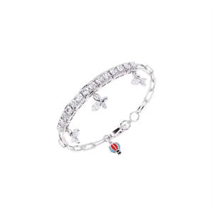 Half Eternity <b>Bracelet</b> With 1.646 Ct Lab Grown Diamond In 9K Yellow White And Rose Gold - Product Image 3