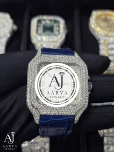 Montre mécanique automatique carrée Iced Out pour homme, avec diamants Moissanite VVS cultivés en laboratoire, bijoux de luxe Hip Hop - Product Image 1