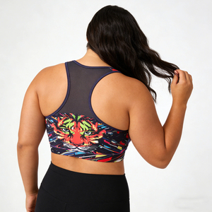 Custom Made Breathable Front Logo High Support Yoga Women Sports <b>Bra</b>-Lightweight Quick Dry <b>Plus</b> <b>Size</b> Eco-Friendly Seamless - Product Image 6