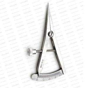 Calibrador Oftálmico Castroviejo de 3 1/2 Pulgadas de Largo, 0-15 mm / 0-20 mm – Herramienta de Medición Reutilizable para Oftalmología y Rinoplastia de Vaslcare - Product Image 1