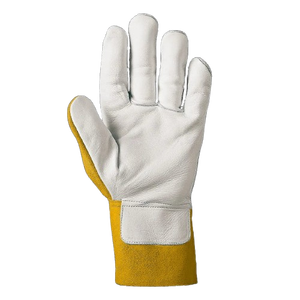 Gants de sécurité en cuir pleine fleur de vachette robustes pour soudage TIG, respirants, ignifuges et antistatiques pour la lutte contre les incendies - Product Image 2