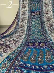 Handmade Ethnic Mirror Work Solid Premium Silk Long Bohemian <b>Shawls</b> for Women-Designer Party & <b>Wedding</b> Wear - Product Image 6