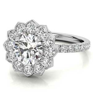 Brilliant Cut <b>Solitaire</b> Moissanite <b>Ring</b> 925 Sterling <b>Silver</b> Gold Plated Prong Set Certified Luxury Engagement Wedding Promise 4 - Product Image 4