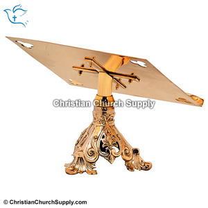 Soporte para Missal de Latón Grabado con JHS |   Soporte Decorativo para Libros de Iglesia – Export Corporation - Product Image 3