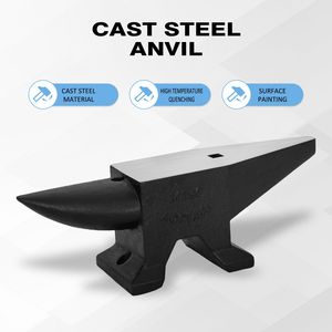Enclume Ronde en Acier Coulé de 110 lb, Haute Dureté, Outil de Faisonnier avec Grande Base Stable pour Plan de Travail - Product Image 2
