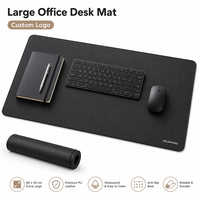 Alfombrilla de Escritorio de PU con Logotipo Personalizado, Alfombrilla de Ratón Grande de Cuero para Oficina, Mesa de Computadora, Regalo Promocional Corporativo para Empleados y Clientes