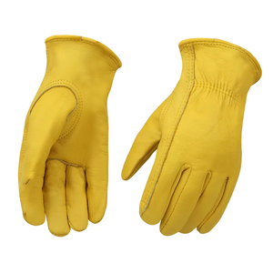 Leather Racing <b>Gloves</b> Full Finger Non Slip Outdoor Use Unisex Universal Season Pull On Style - Product Image 3