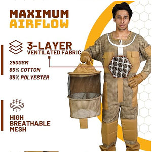 Customized Lite Ventilated Sting Proof Beekeeping <b>Suit</b> 3 Layer Beekeeping Wear Beekeepers Safety <b>Suit</b> <b>Bee</b> Keeping <b>Suits</b> - Product Image 2