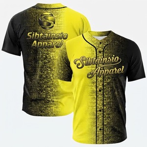ชุดยูนิฟอร์มเบสบอลแบบเสื้อเจอร์ซีย์ ใช้เทคนิคการพิมพ์แบบรีดร้อน พร้อมเสื้อเจอร์ซีย์เบสบอลแบบสั่งทำคุณภาพสูง ด้วยเทคนิคการพิมพ์แบบซับลิเมชั่น - Product Image 1