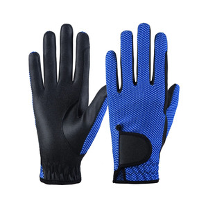 Guantes de equitación de invierno para hombre, de cuero, con dedos completos, antideslizantes, con cierre de tirón, ligeros para máxima comodidad - Product Image 6